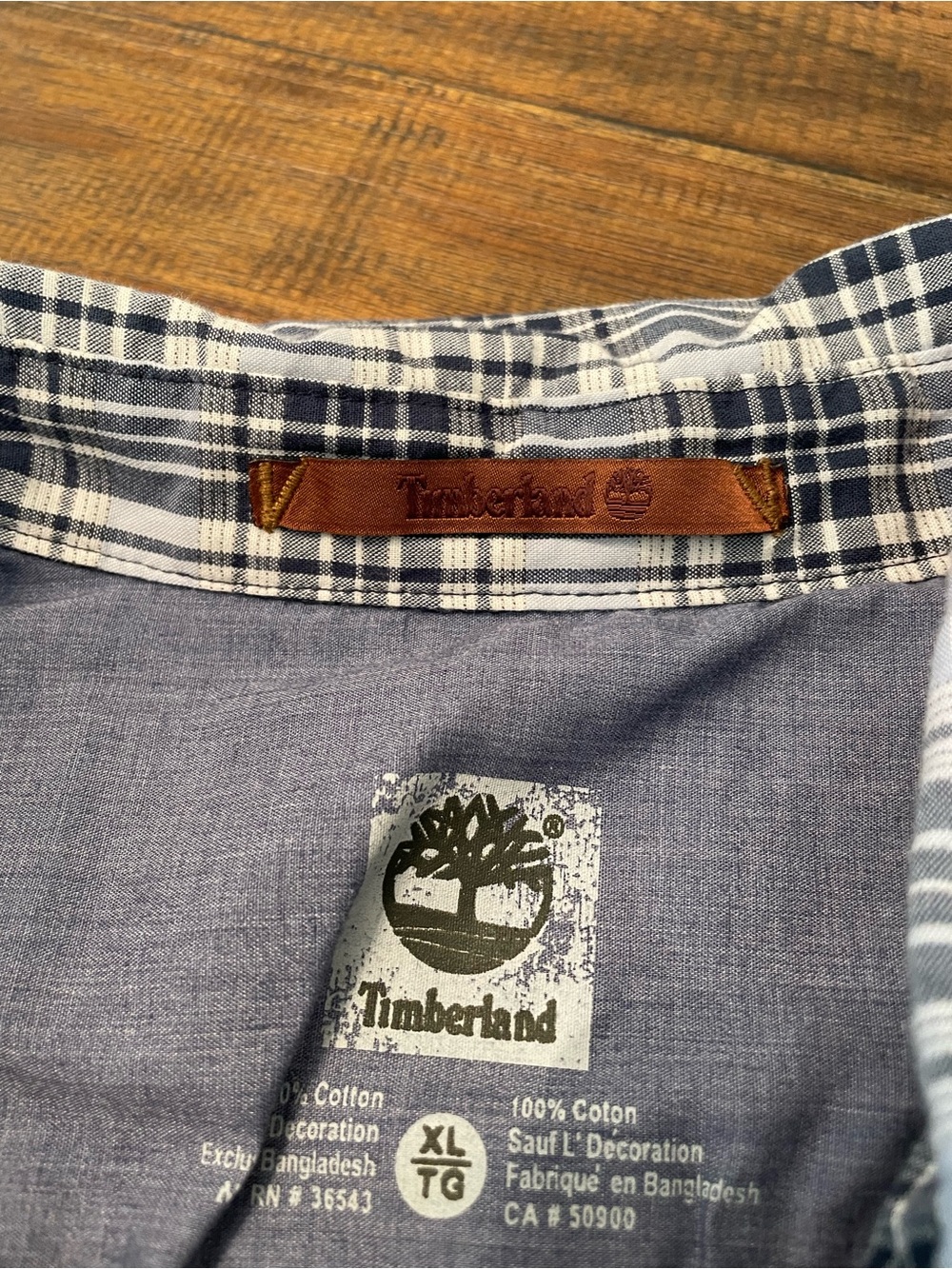 Timberland plaid button down shirt - Picture 2 of 2